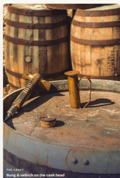 The valinch on a cask head
