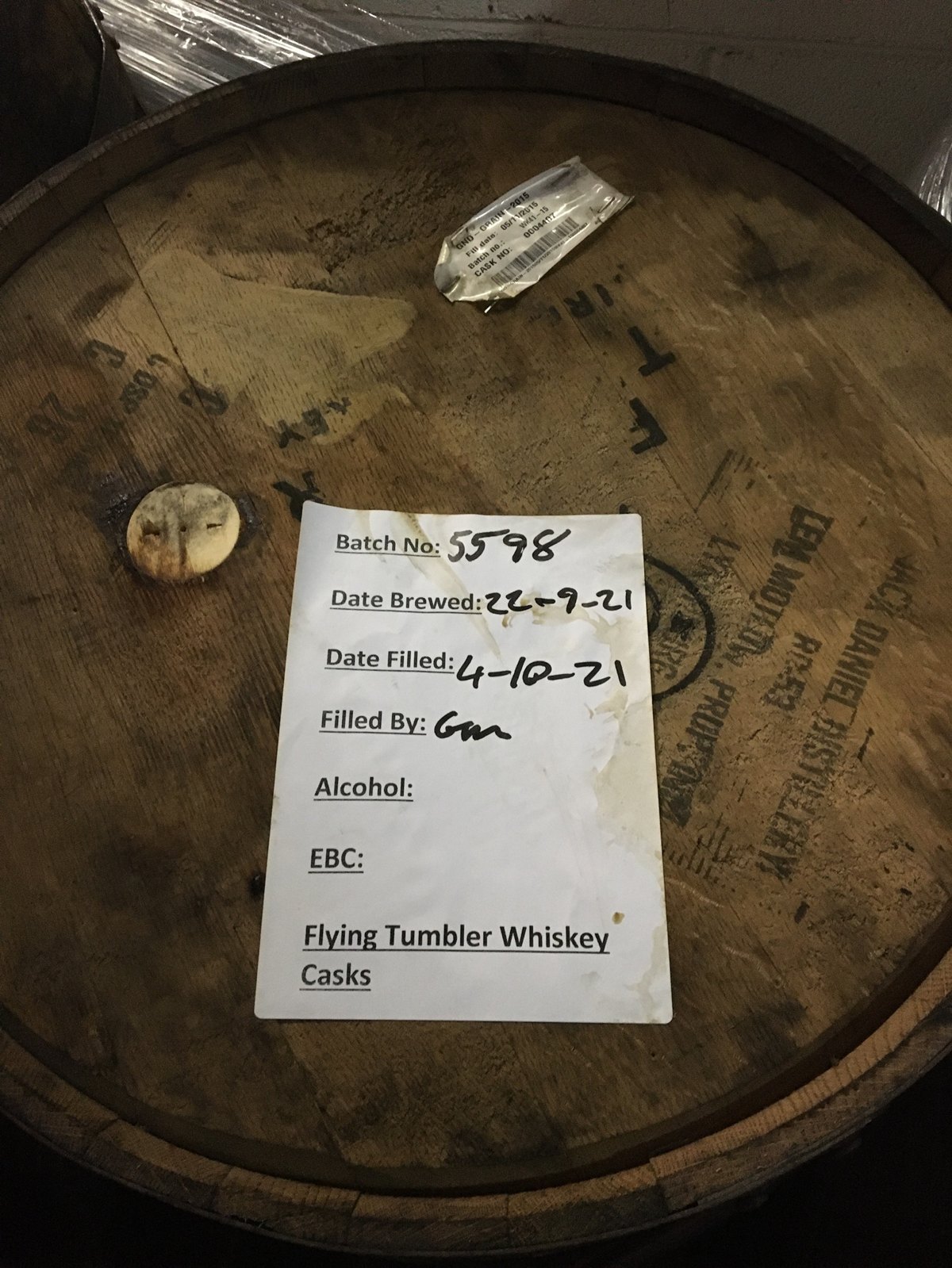 A fill docket being written